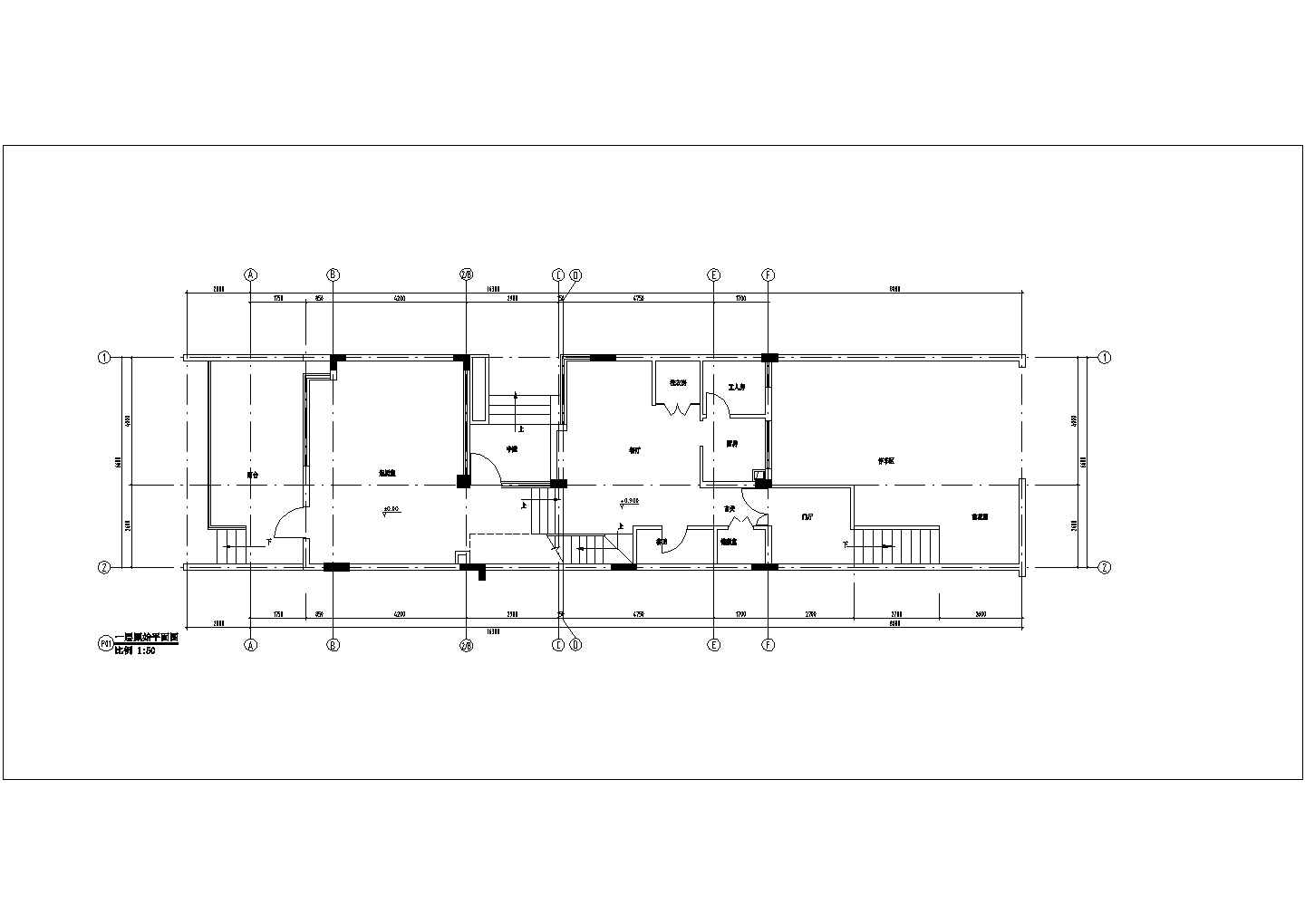 某地区新建员工宿舍中式风格装修设计CAD图