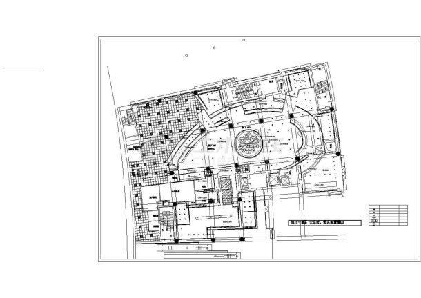 某地区现代中关村餐厅建筑方案设计施工CAD图纸-图一