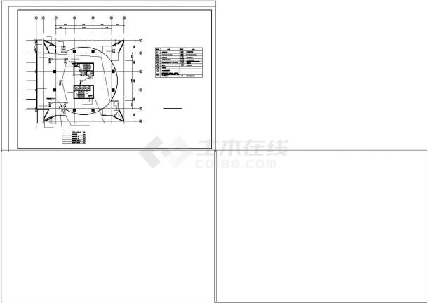 大空间灭火控制系统CAD图纸设计-图一
