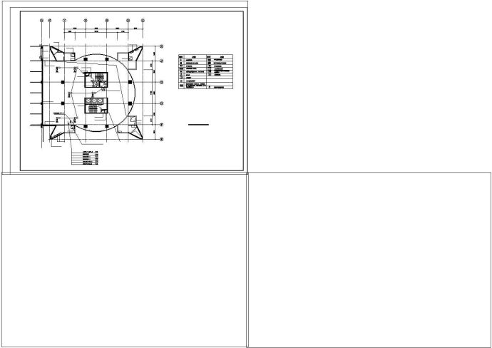 大空间灭火控制系统CAD图纸设计_图1