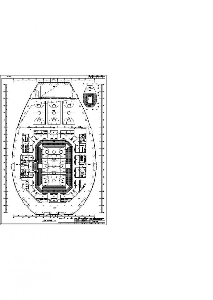 专业大型体育馆照明设计CAD图纸_图1
