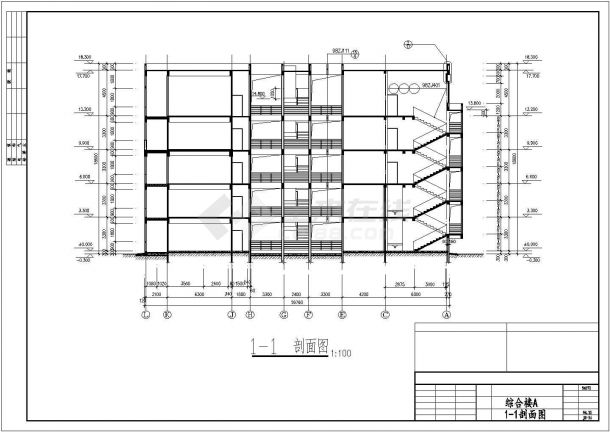 某地区商业中心综合楼建筑方案全套设计施工CAD图纸-图二