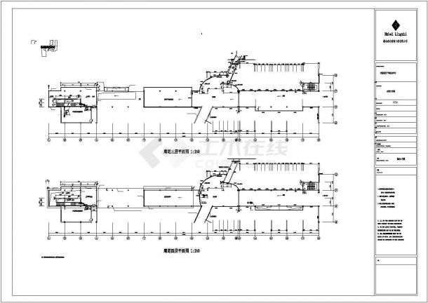 河南某房产公司多层钢结构工程cad图，共7张-图二