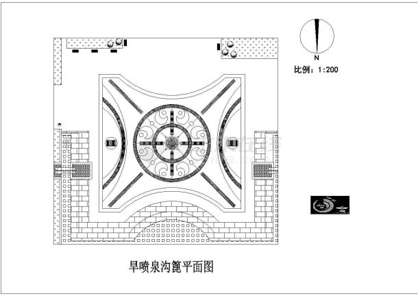 某地广场旱喷设计cad参考图