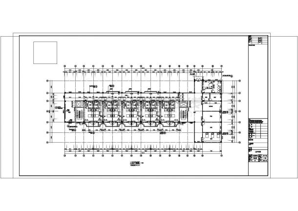 [河北]4层社会福利院中心（老人疗养院）建筑施工图（含养护楼、老年公寓等）CAD图纸-图二