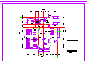 二层别墅方案设计CAD平面布置参考图-图一