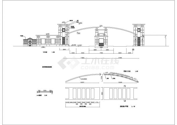  Detailed and complete CAD construction drawing of a residential area - Figure 1