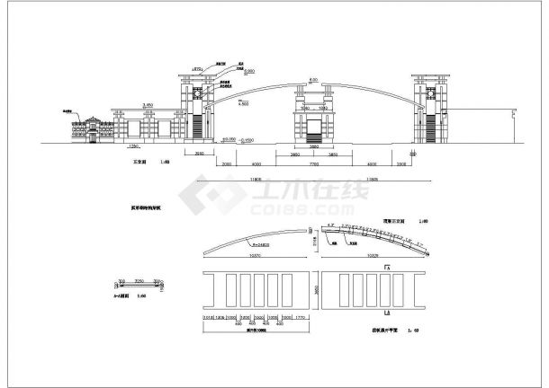 某住宅小区CAD详细完整施工图纸-图一