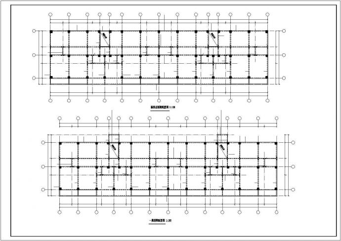 西安市凤城花园小区4000平米5层框架住宅楼全套结构设计CAD图纸_图1