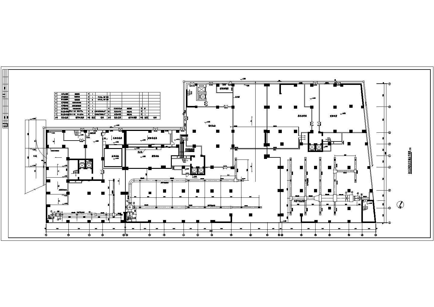 [广西]商业广场商住楼空调通风防排烟系统设计施工CAD图