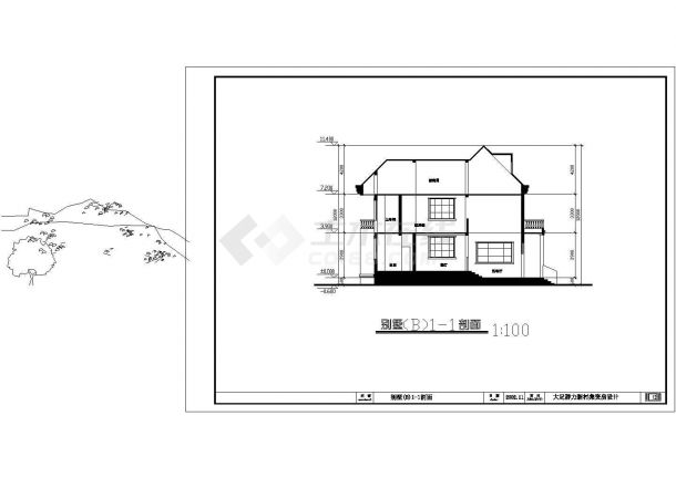 某新村建设工程设计cad全套建筑施工图（含多层住宅户型设计，含别墅及商铺设计，含效果图）-图一