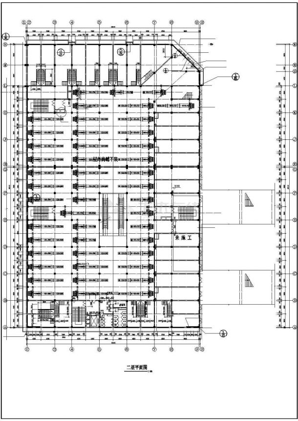 [湖北]某多层商场建筑空调通风系统设计施工CAD图-图二