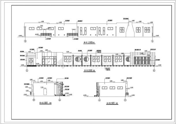 某389㎡二层现代风格别墅建筑施工图纸（标注明细）（含设计说明）-图一