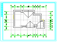 某地区两层独立别墅方案cad设计图纸-图二