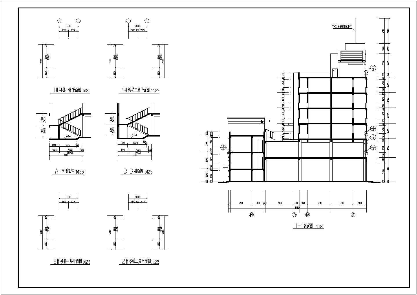 亳州市某砖混型底框抗震墙建筑cad结构施工设计图纸
