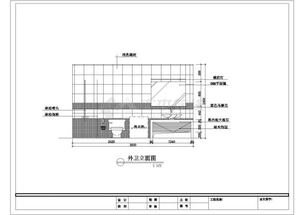 江西省上饶市某住宅室内装修详细设计cad平立面施工图-图二