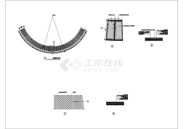 某园路铺装CAD大样全套施工方案-图一