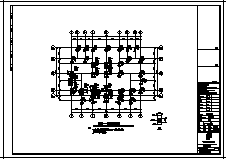 某四层框架结构坡屋顶别墅建筑结构施工cad图_别墅施工-图一