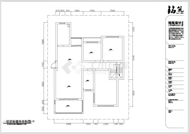 某小区设计施工图CAD图纸-图一