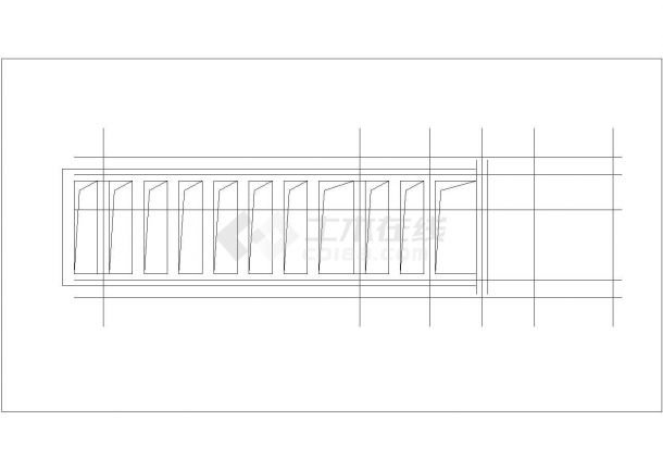 海口市某实验小学32平米框架结构门卫室CAD建筑设计图纸-图一
