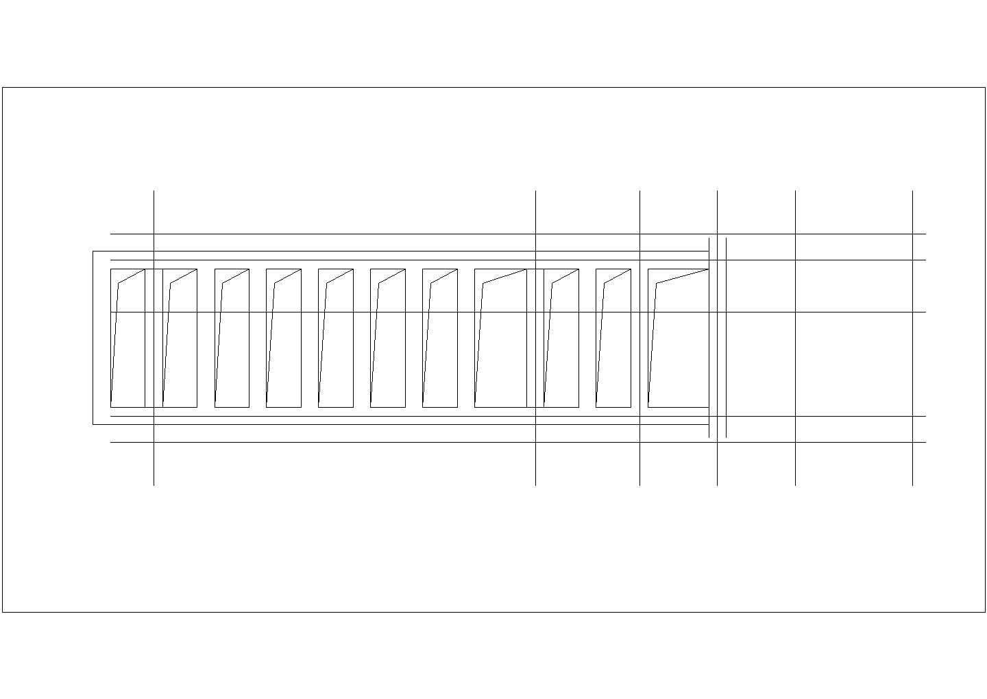 海口市某实验小学32平米框架结构门卫室CAD建筑设计图纸
