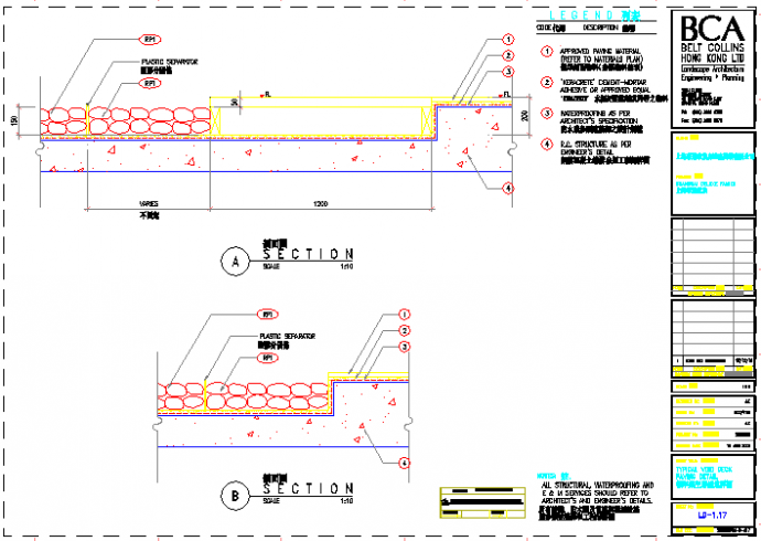 某标准架空层铺地详图CAD完整设计图_图1