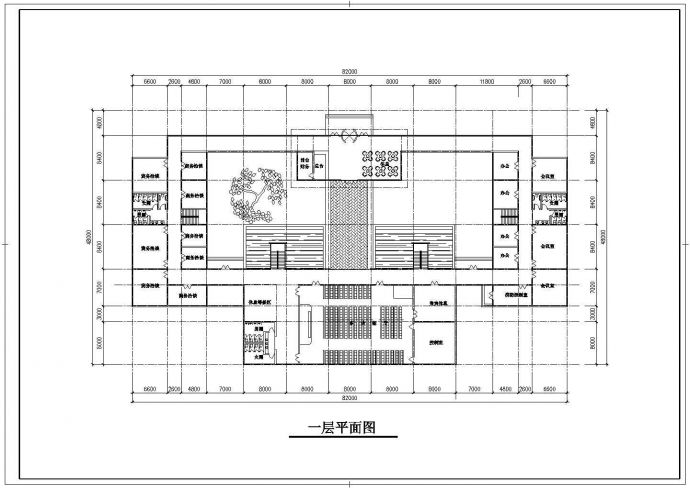 吉林园林会所建筑详细设计全套施工cad图_图1