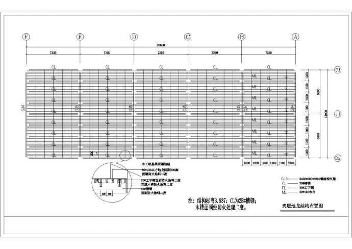 岳阳中基汽车贸易装修设计全套施工cad图_图1