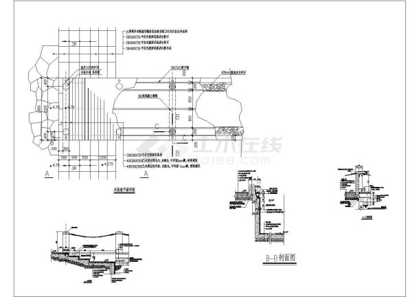 某木栈道CAD全套完整设计详图-图一