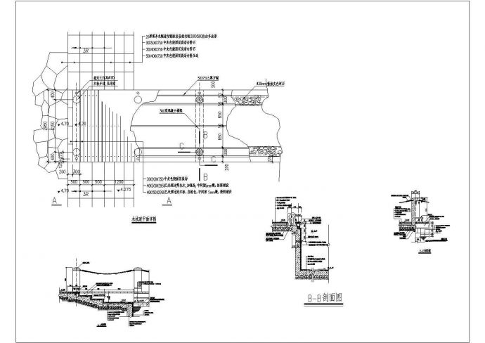 某木栈道CAD全套完整设计详图_图1