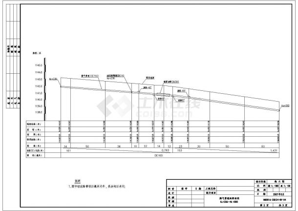 吉林市天然气化工工程中压管道设计全套施工cad图-图二