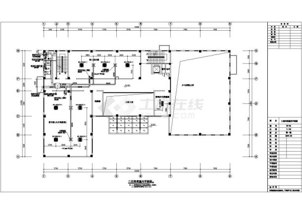 深圳市文体中心VR空调建筑设计全套施工cad图-图一