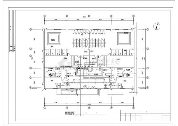 多层洗浴场电气系统规划CAD布置图-图二