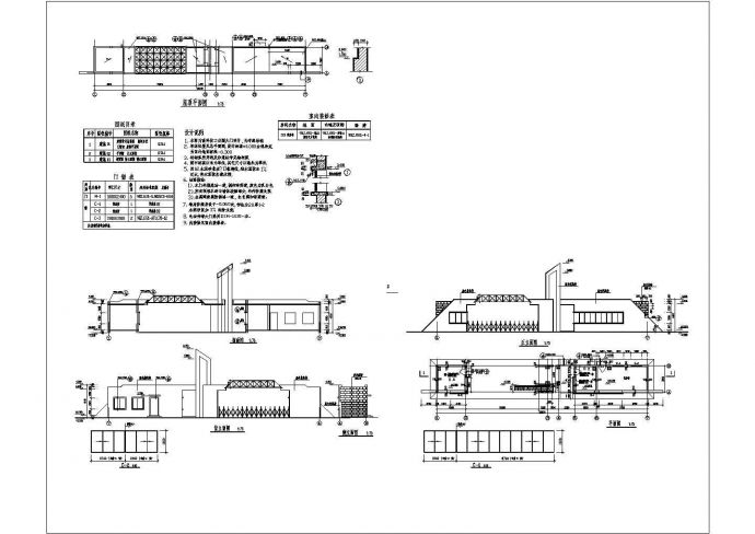 某经典大门CAD详细全套设计图纸_图1