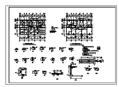 住宅设计_某五层砖混住宅全套结构施工cad图纸_图1