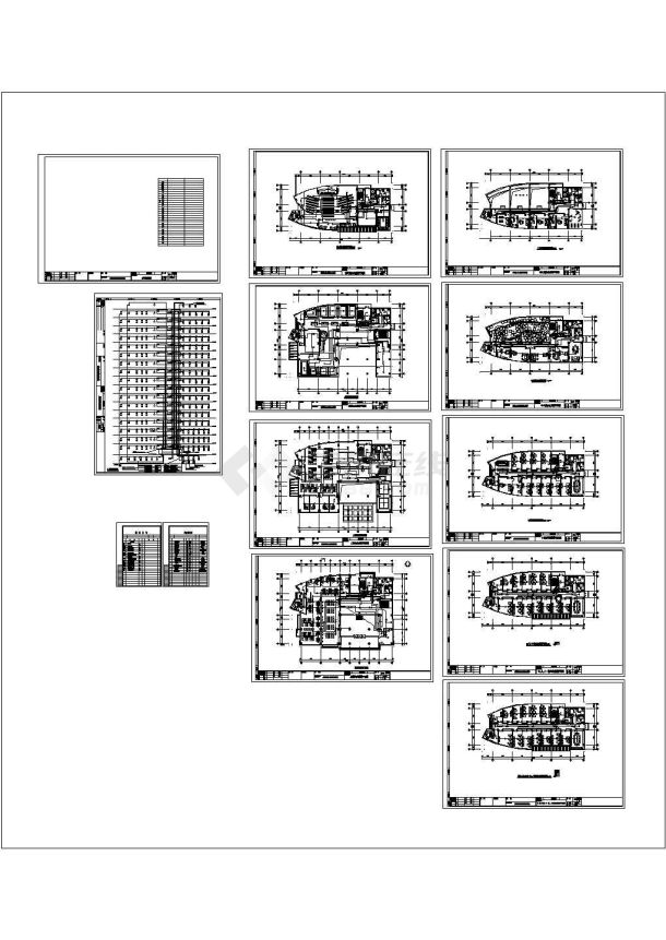 高层强电及消防报警CAD平面图-图一