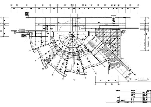 洛阳市历史博物馆新建2900平米3层框架展览大楼平立剖面设计图纸-图二