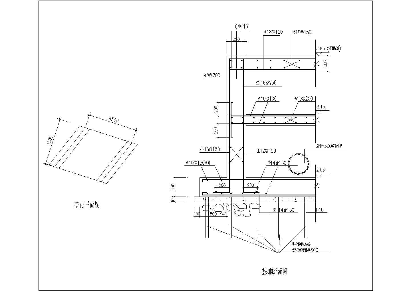 某园桥CAD设计完整详细方案图
