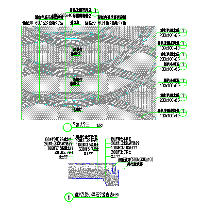 某广场铺装CAD设计完整详细详图_图1