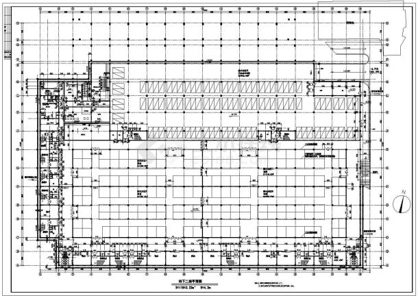 【南京】某地下商场及宾馆cad全套规划设计施工图(含地下二层平面图)-图二