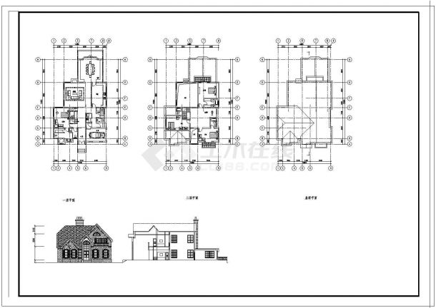 民用建筑CAD设计图-图二
