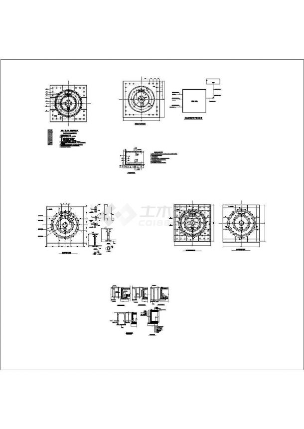 某旱喷方案CAD详细构造施工图纸-图一