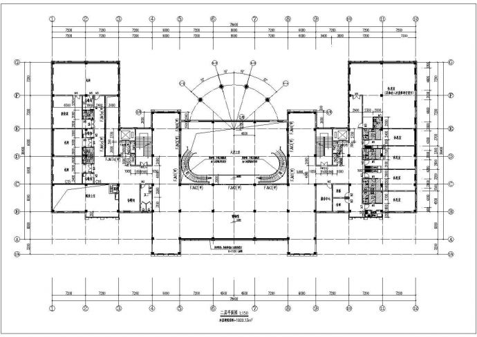 漳州市某度假村8400平米3层框架休闲俱乐部CAD建筑设计图纸_图1