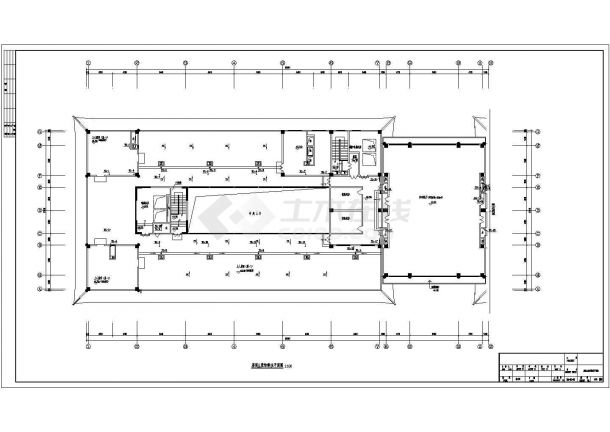 [广西]某三层框架结构体育馆建筑施工CAD图纸-图一