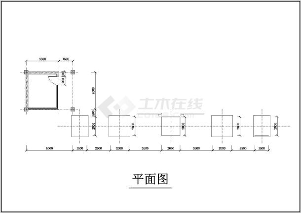 某大门CAD详细全套设计施工图-图一