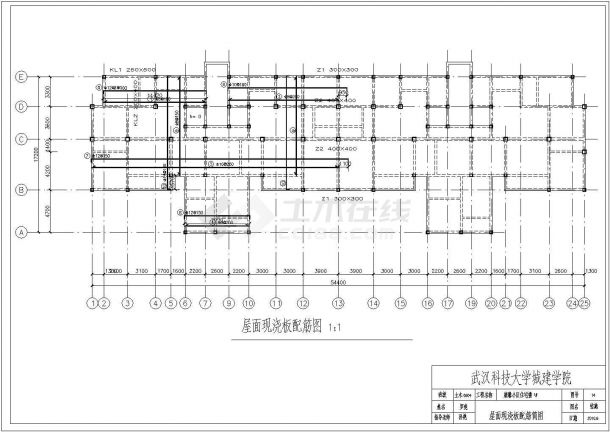杭州市某小区9100平米10层框架住宅楼全套结构设计CAD图纸-图一