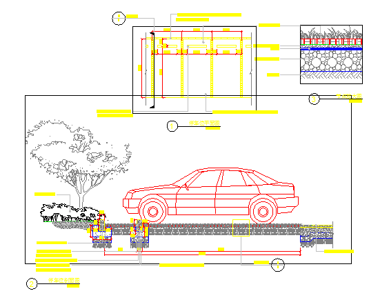 某停车位CAD设计完整构造详图_图1