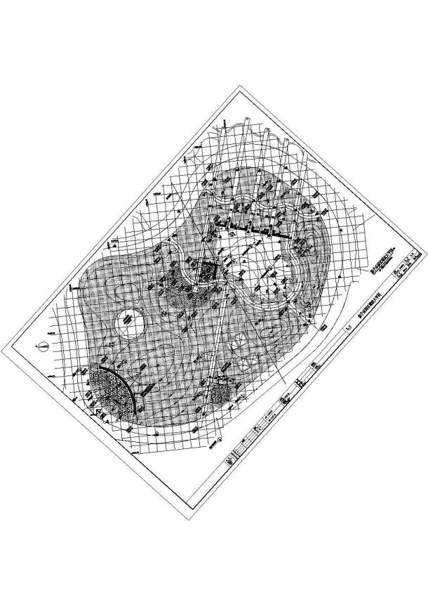 某亲子乐园CAD园林设计施工构造详细图纸-图一