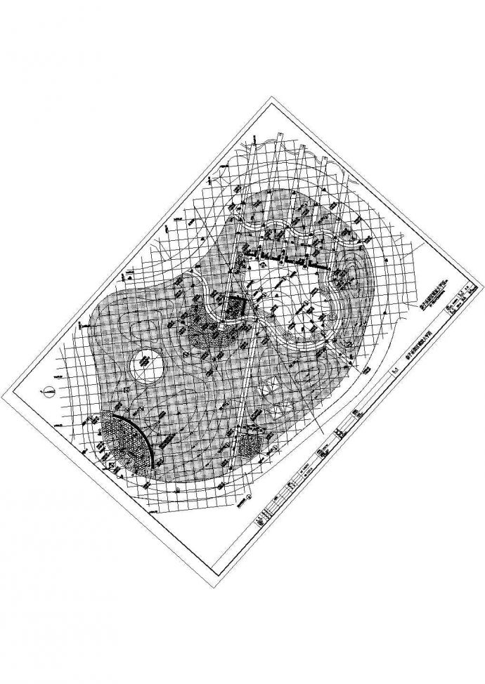 某亲子乐园CAD园林设计施工构造详细图纸_图1