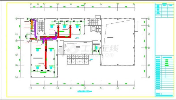 深圳市某文体中心VRV空调设计图纸(含空调通风平面图)-图二